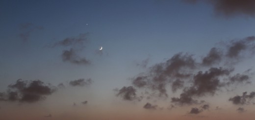 Moon with Spica, Venus and Saturn