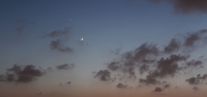 Moon with Spica, Venus and Saturn