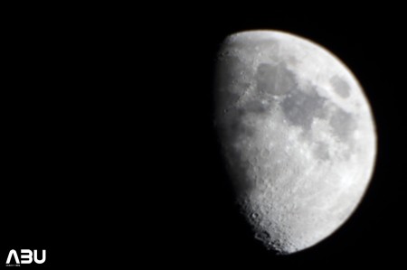 First Quarter Moon of Muharram (Oct. 2013) captured using Meade 5" Reflector telescope