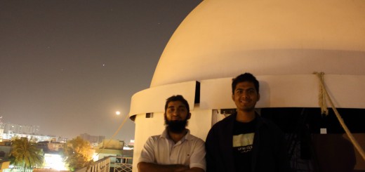 Abubaker(me) and Ramiz and observatory