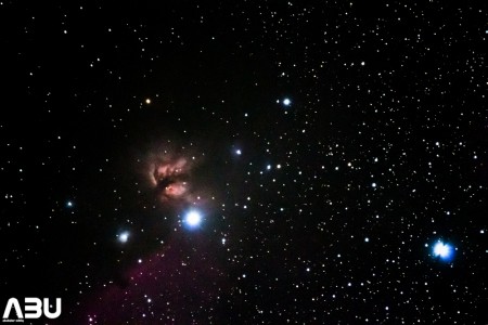 Flame nebula and Horse head nebula