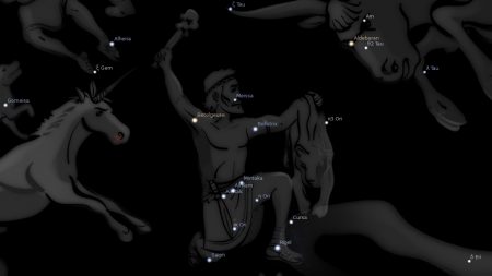 Bellatrix is the third brightest star in the constellation of Orion. 